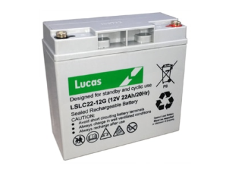 LSLC22-12 LUCAS 12V 22AH AGM CYCLIC BATTERY