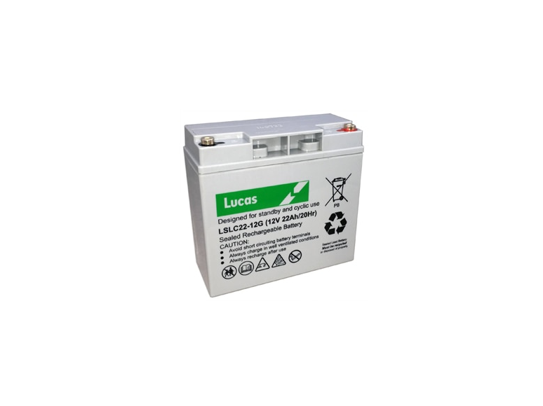 LSLC22-12 LUCAS 12V 22AH AGM CYCLIC BATTERY